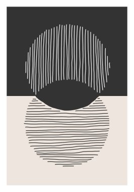 Moda soyut yaratıcı minimalist sanatsal el yapımı kompozisyon