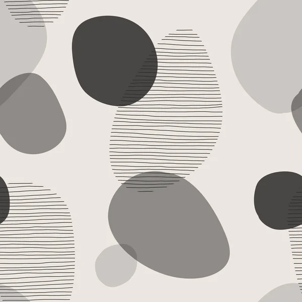 Soyut yaratıcı el çizimi kompozisyonu ile son moda minimalist kusursuz desen — Stok Vektör