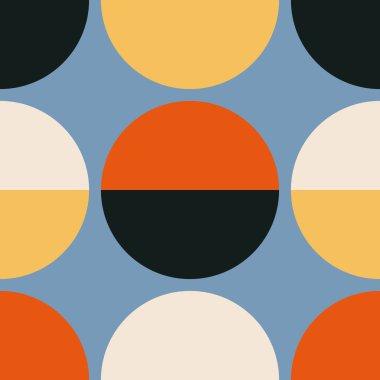 Soyut yaratıcı geometrik kompozisyona sahip modaya uygun minimalist kusursuz desen