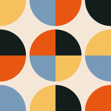 Soyut yaratıcı geometrik kompozisyona sahip modaya uygun minimalist kusursuz desen