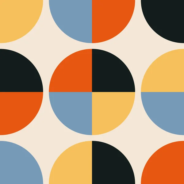 Trendy minimalis pola mulus dengan abstrak kreatif komposisi geometris - Stok Vektor