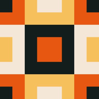 Soyut yaratıcı geometrik kompozisyona sahip modaya uygun minimalist kusursuz desen