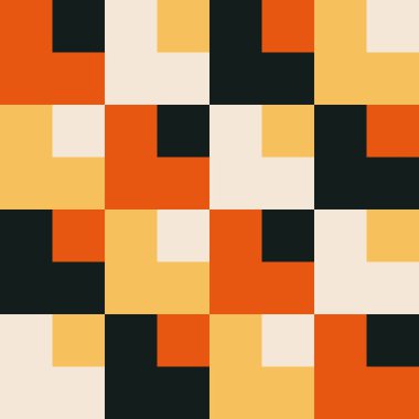 Soyut yaratıcı geometrik kompozisyona sahip modaya uygun minimalist kusursuz desen