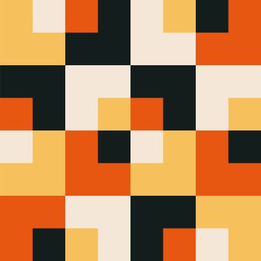 Soyut yaratıcı geometrik kompozisyona sahip modaya uygun minimalist kusursuz desen