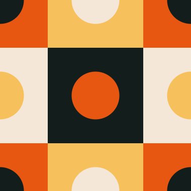 Soyut yaratıcı geometrik kompozisyona sahip modaya uygun minimalist kusursuz desen