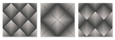 Soyut geometrik kompozisyona sahip bir dizi modaya uygun minimalist kusursuz desen