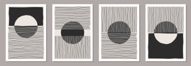 Soyut, yaratıcı, minimalist, sanatsal el kompozisyonu.