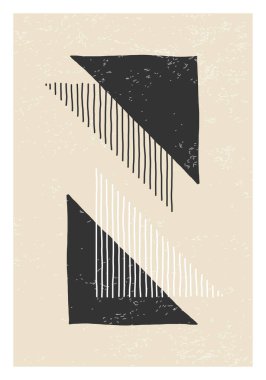 Moda soyut yaratıcı minimalist sanatsal el yapımı kompozisyon