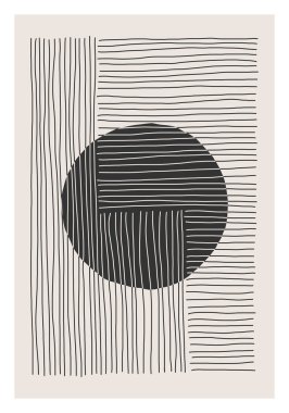 Moda soyut estetik yaratıcı minimalist sanatsal el kompozisyonu