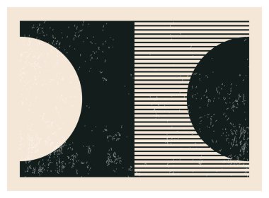 Moda soyut yaratıcı minimalist sanatsal siyah beyaz kompozisyon