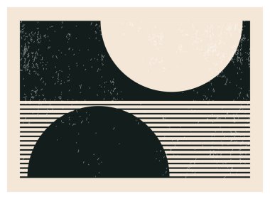 Moda soyut yaratıcı minimalist sanatsal siyah beyaz kompozisyon