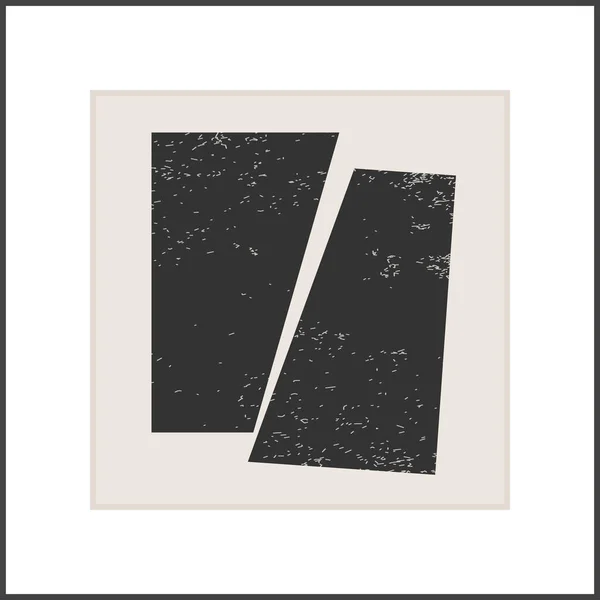 Trendy astratto creativo minimalista poster composizione artistica — Vettoriale Stock
