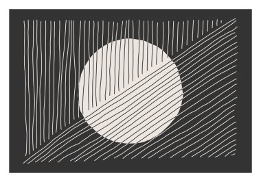 Moda soyut estetik yaratıcı minimalist sanatsal el kompozisyonu