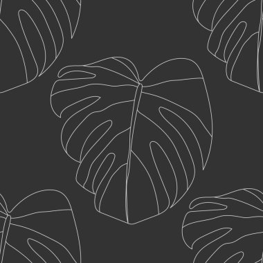 Çizgi sanatı kompozisyonu ile son moda minimalist kusursuz botanik desen