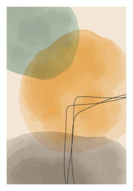 Moda, soyut, minimalist, sanatsal el yapımı kompozisyon.