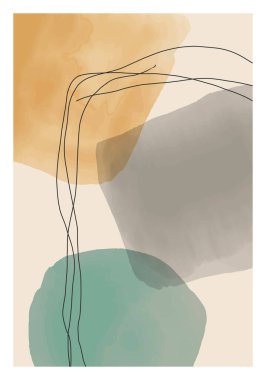 Moda, soyut, minimalist, sanatsal el yapımı kompozisyon.