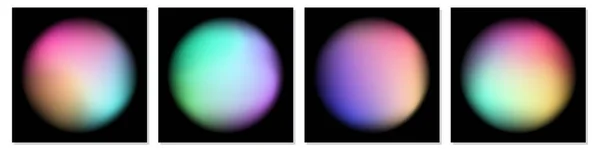 一组动态色彩的现代梯度矢量背景 — 图库矢量图片