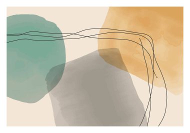 Moda, soyut, minimalist, sanatsal el yapımı kompozisyon.