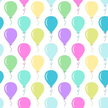 Parti balonları ile sorunsuz ilkel retro arka plan