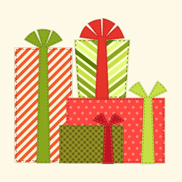 Coffrets cadeaux de Noël — Image vectorielle