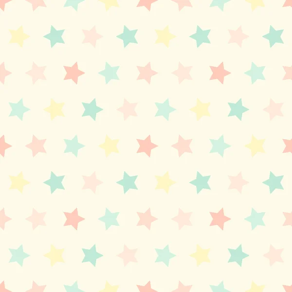 Retro seamless pattern with stars — Stock Vector