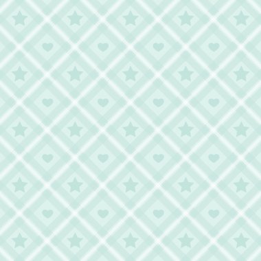 yıldızlar ve kalpleri ile desen