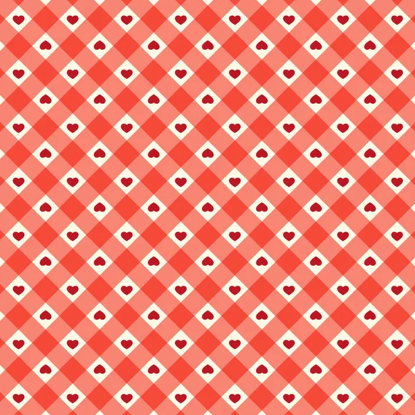 Pattern with  hearts — Stock Vector