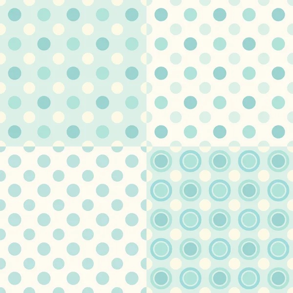 Naadloze polka dot patronen — Stockvector