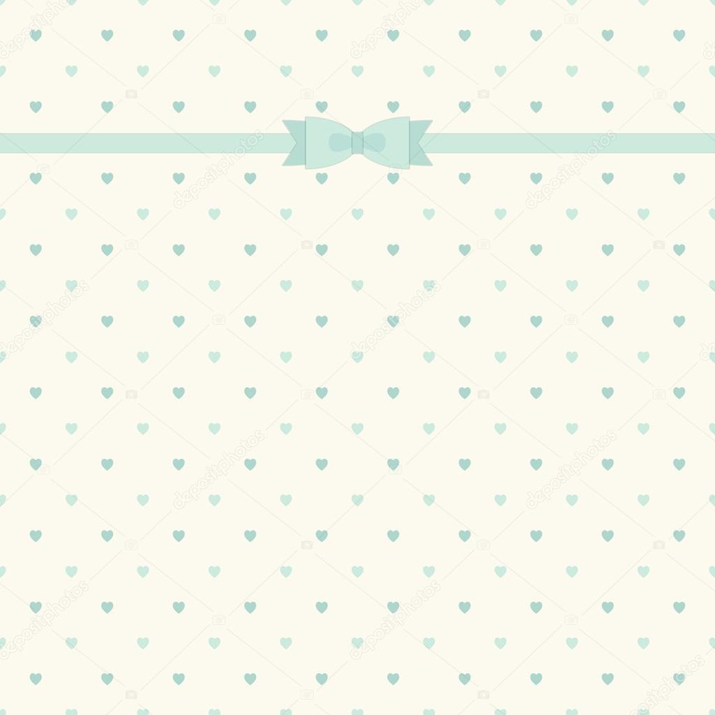 Pattern with ribbon and bow