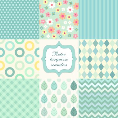 Retro ilkel Dikişsiz desen