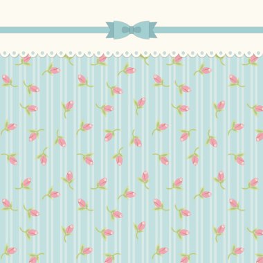 Güllü shabby chic arka plan