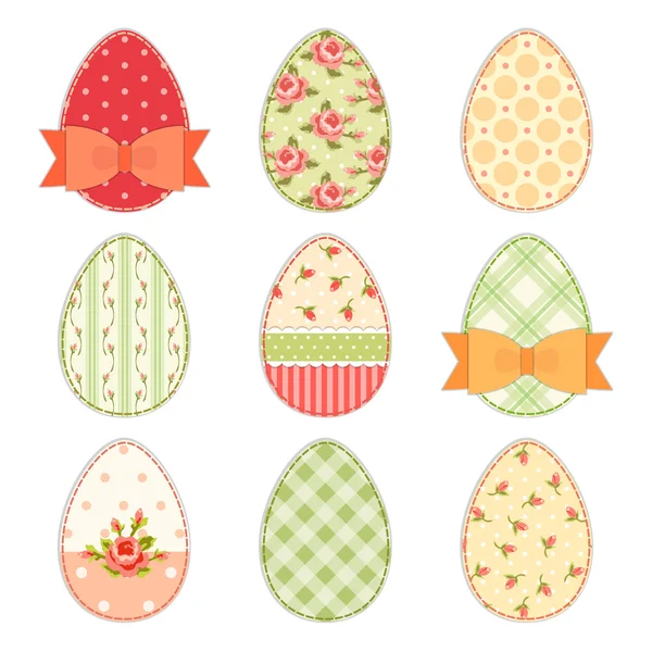 Lindos huevos de Pascua — Vector de stock