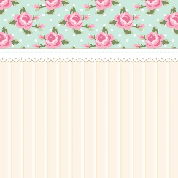 Bonito vintage shabby chic fundo — Vetor de Stock