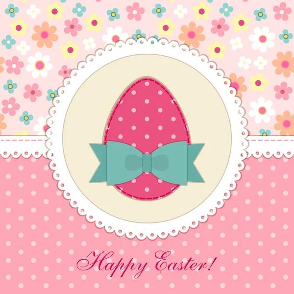 Tarjeta de Pascua Vintage — Vector de stock