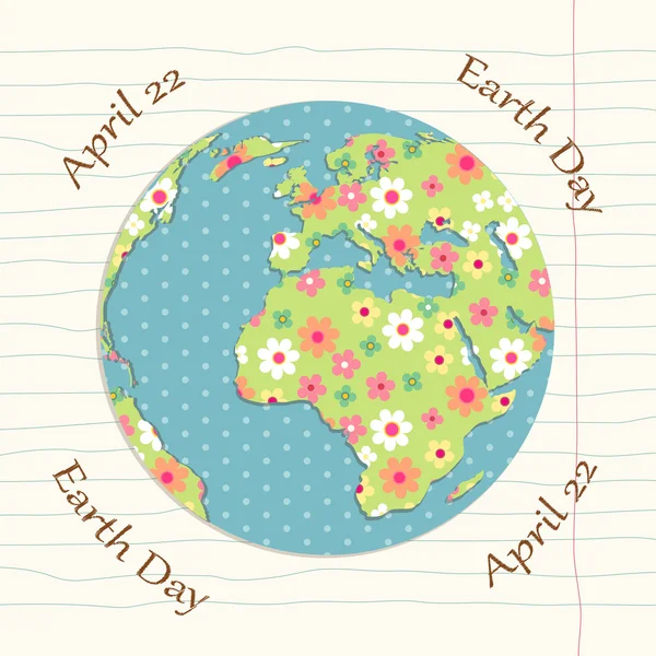 Старовинні карти день землі — стоковий вектор