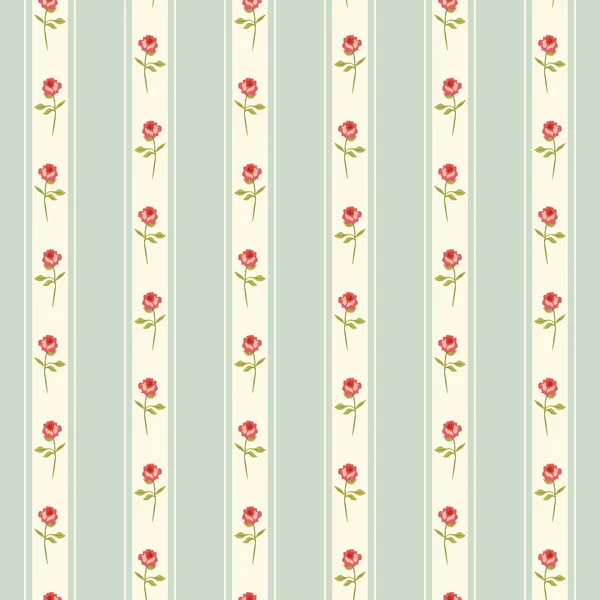 Motif de roses chic shabby — Image vectorielle