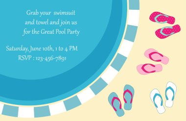 Yüzme Havuzu ve parmak arası terlik