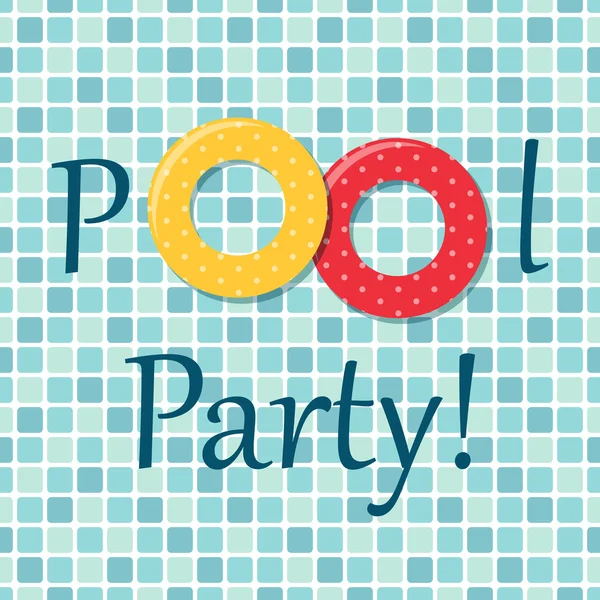 Hintergrund Poolparty — Stockvektor