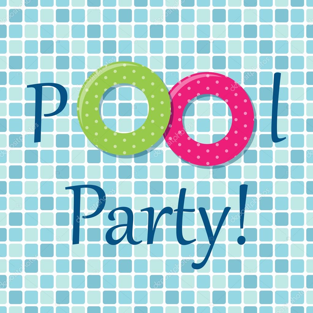 Pool party background