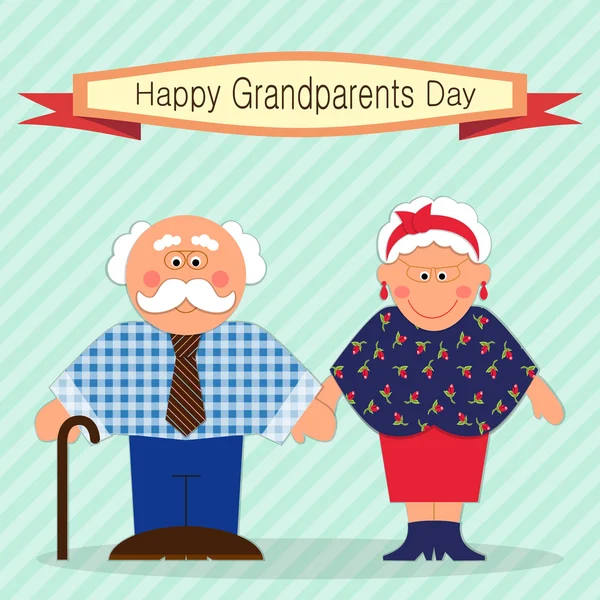 Tarjeta de día abuelos — Archivo Imágenes Vectoriales