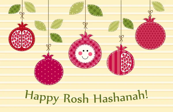 Happy Rosh Hashanah-kort — Stock vektor