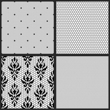 siyah Cadılar Bayramı kümesi desenleri