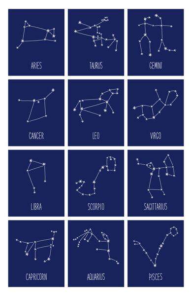 schematic zodiac signs