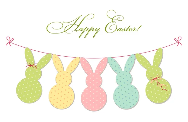 Lindo festivo Pascua bunting — Vector de stock