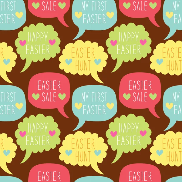 Easter background with speech bubbles — Wektor stockowy