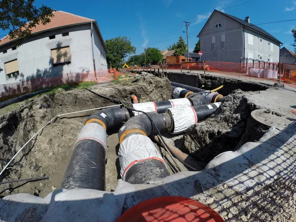 New District Heating System — Stock Photo, Image