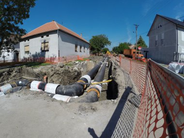 Isıtma sistemi şehir yeniden inşası