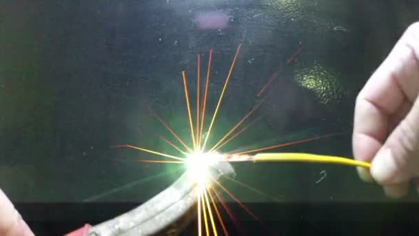 Sparks cortocircuito — Video Stock