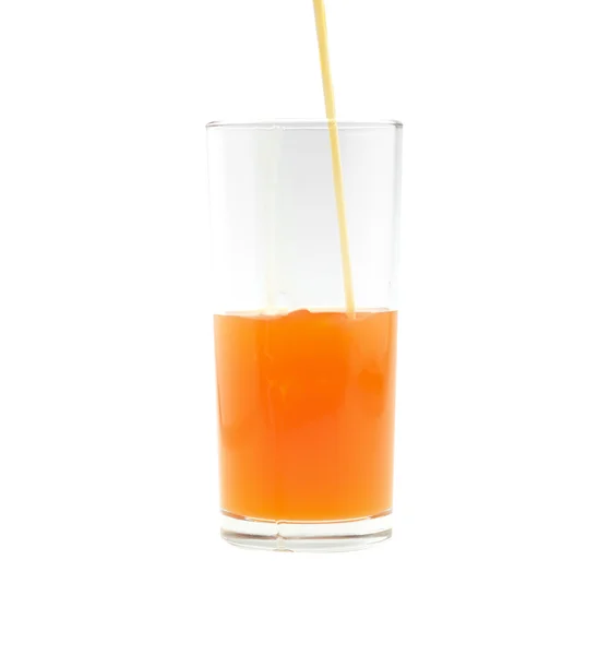 Glas voor orange juice, tangerine — Stockfoto