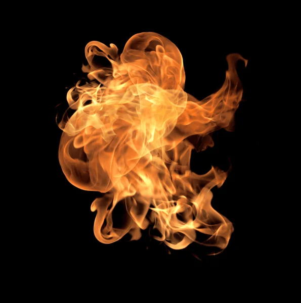 Elden flammar samling isolerade — Stockfoto